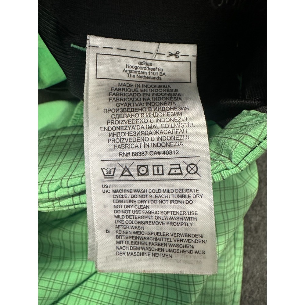 Adidas 10" Inseam Shorts Green Print Mens Size 35 Golf Athletic Pockets Stretch - Picture 14 of 16